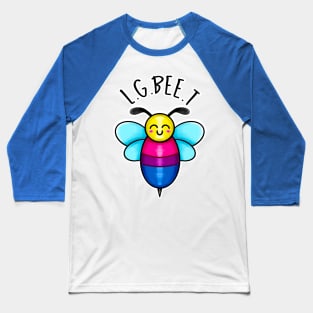 Kawaii LGBT Bee. Bisexual Pride Flag Baseball T-Shirt